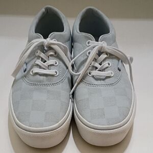 Vans Doheny Light Blue Checkered Sneakers